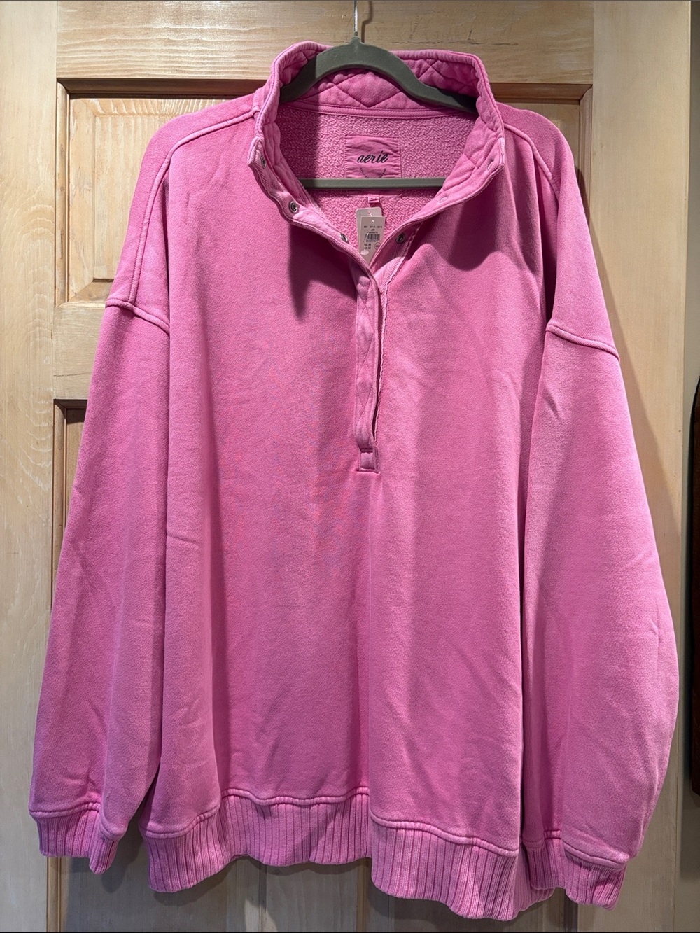 Women's Oh Snap Pink Sweatshirt New With Tags Size M